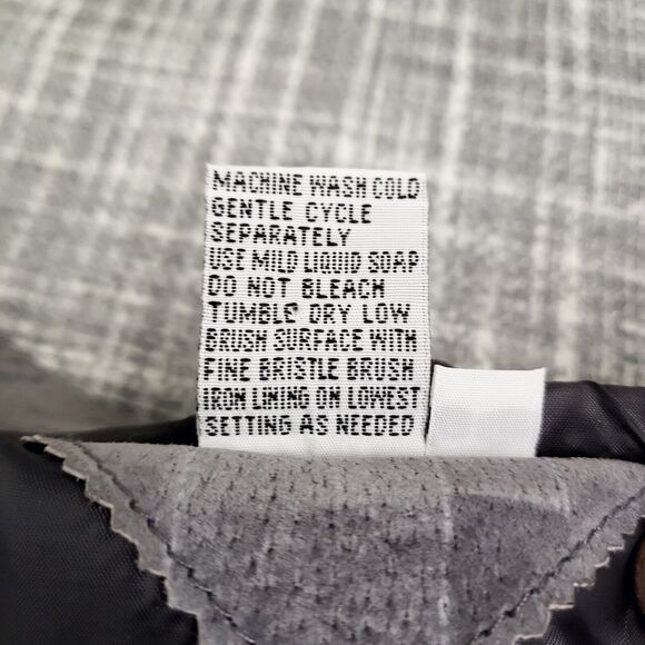 AMI Short Suede Jacket w/ Brass Toned Snaps Gray Women's M/L - Picture 7 of 16